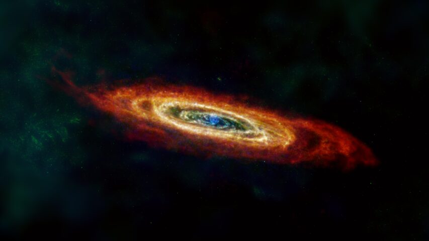 Andromeda Galaxy Imaged by Herschel, Planck, IRAS, COBE