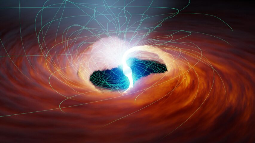 Magnetic Fields Around an Ultraluminous X-ray Source (Illustration)