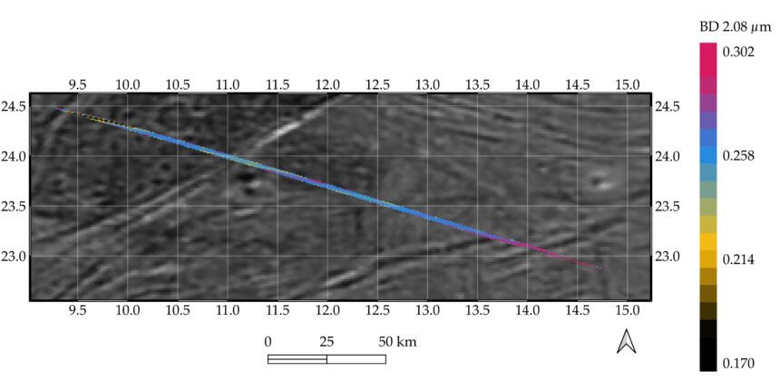 Ganymede Grooved Terrain as Seen by Juno's JIRAM