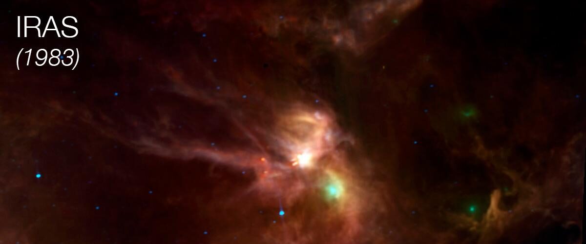 Rho Ophiuchi Imaged by IRAS