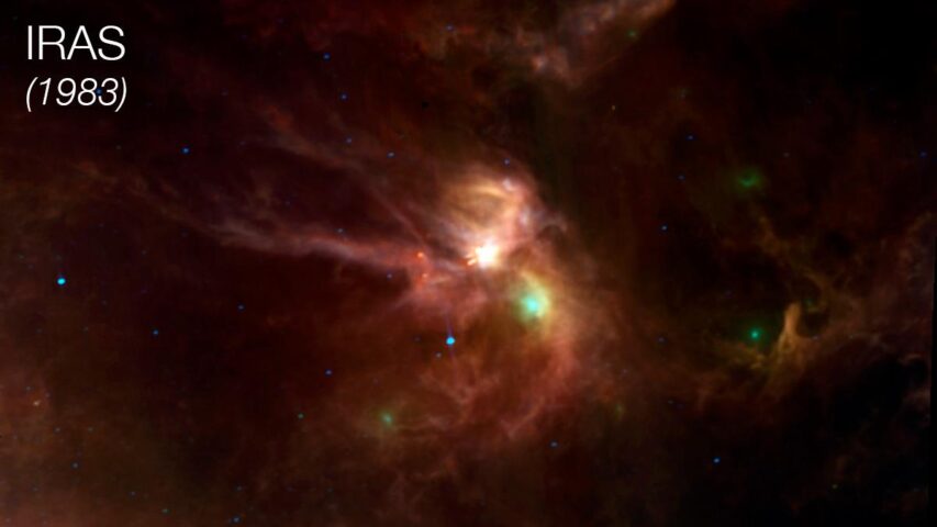 Rho Ophiuchi Imaged by IRAS