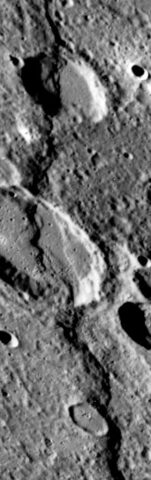 Discovery Rupes Scarp