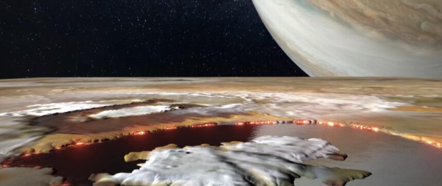 Looking Into Io's Loki Patera (Artist's Concept)