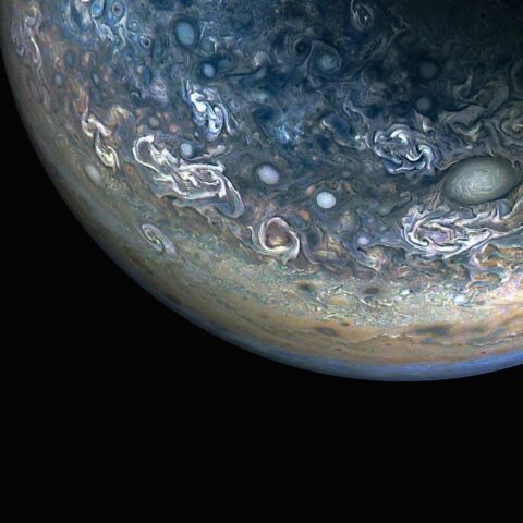 NASA's Juno Mission Captures the Colorful and Chaotic Clouds of Jupiter