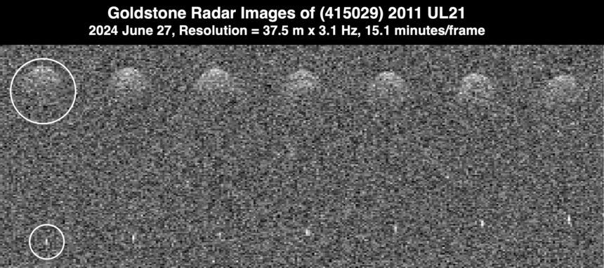 Goldstone Planetary Radar Observes Binary Asteroid 2011 UL21