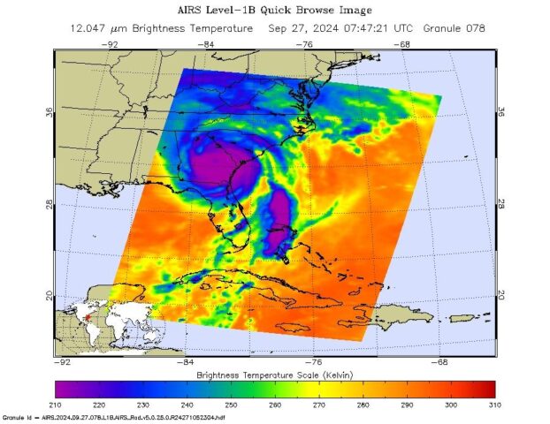 NASA's AIRS Instrument Captures Hurricane Helene