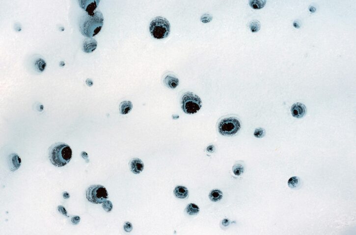 Cryoconite Holes on Matanuska Glacier