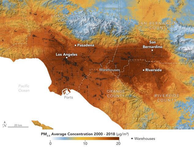 Particulate Pollution and Warehouses in the Los Angeles Region