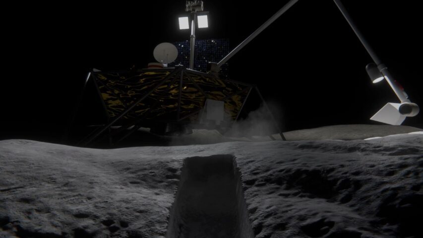 NASA's COLDArm Operating on the Moon (Animation)