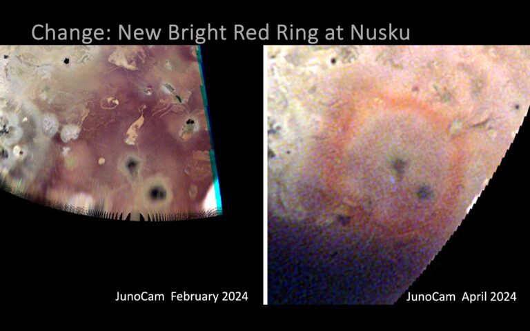 Surface Changes at Nusku Captured by NASA's Juno