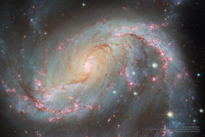 NGC 1672: Barred Spiral Galaxy from Hubble